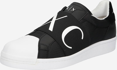 ARMANI EXCHANGE Slip-on obuv - čierna / biela, Produkt