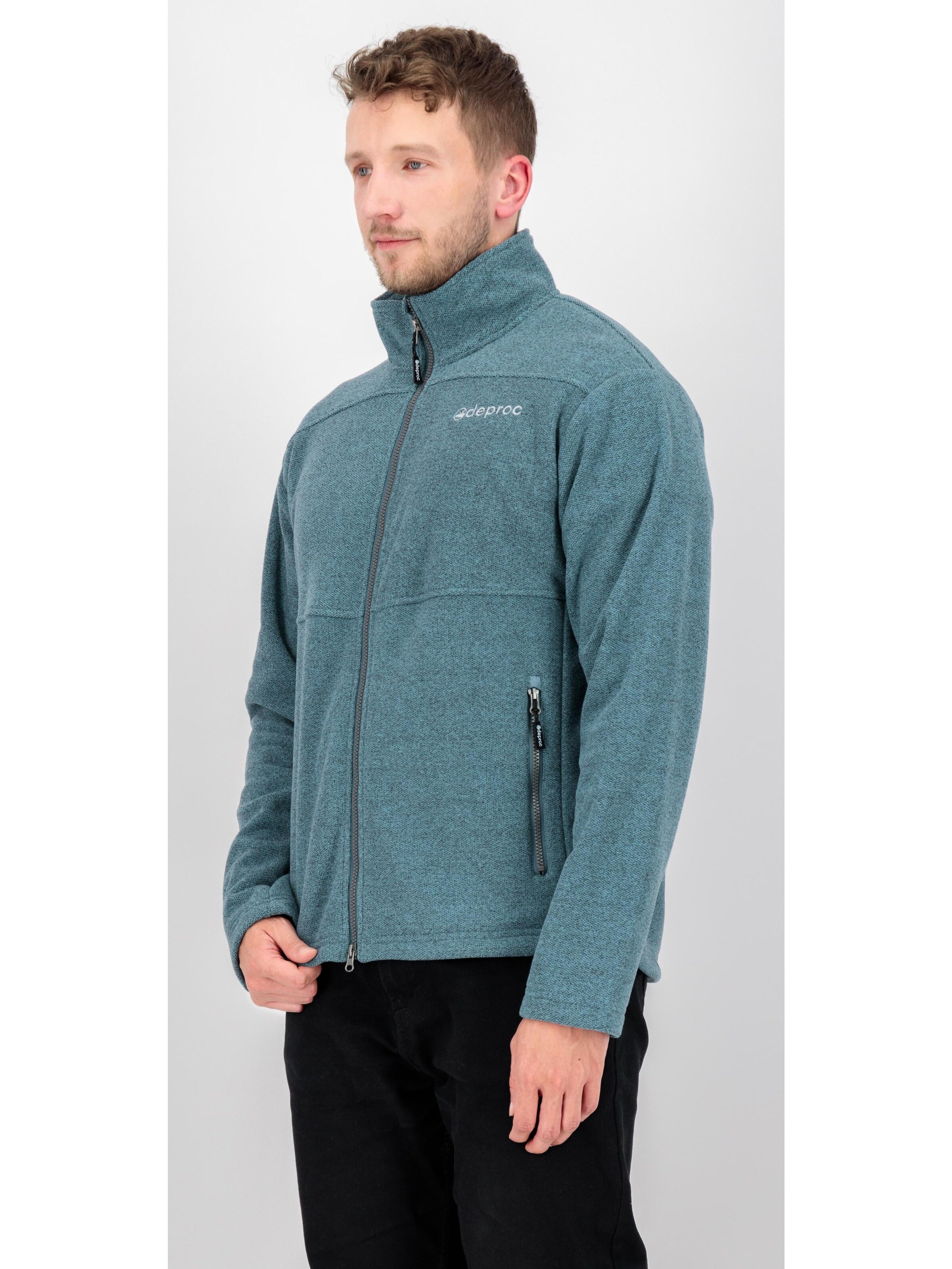 deproc Fleece Jacket 'SEWARD MN' in Blue