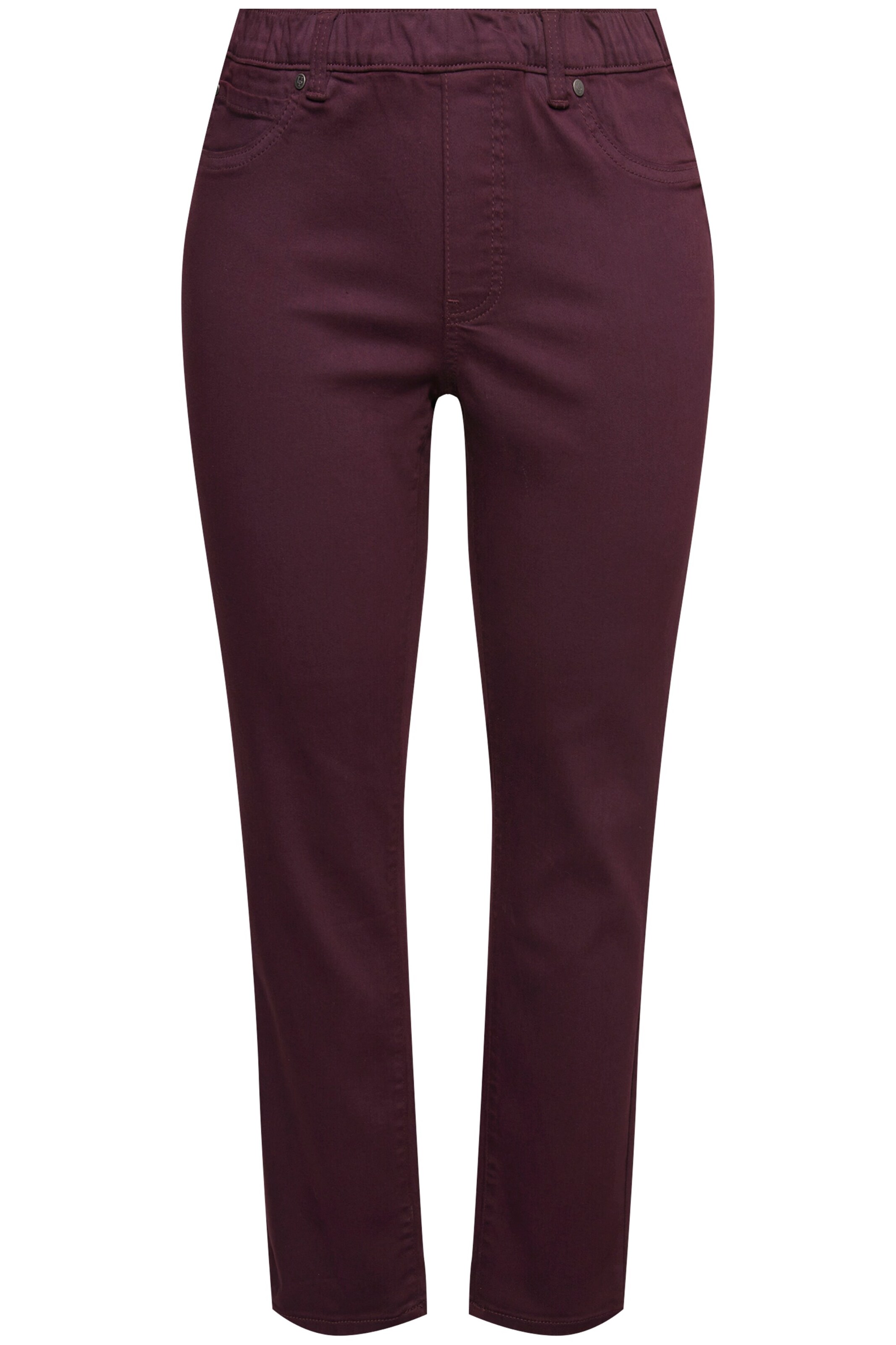 Ulla Popken Slimfit Hose in Lila: Vorderseite