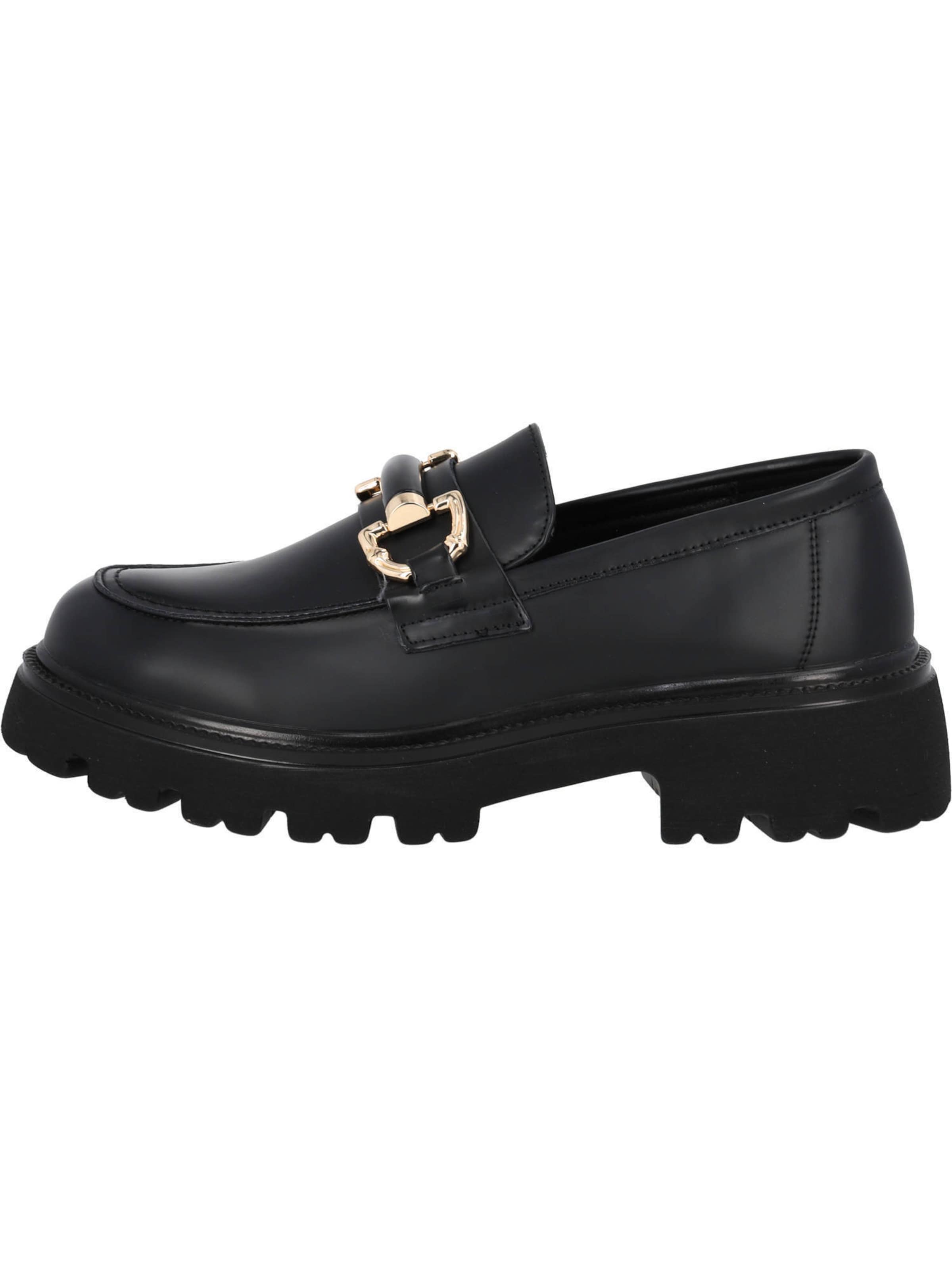 Palado Slipper 'Kasnia' in Schwarz: Vorderseite