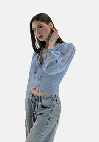 Elara Blouse in Blue