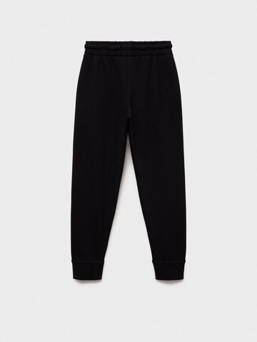 MANGO KIDS Дънки Tapered Leg Панталон 'FRANCIA' в черно