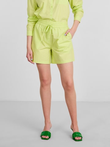 PIECES Loose fit Trousers 'Ava' in Green: front