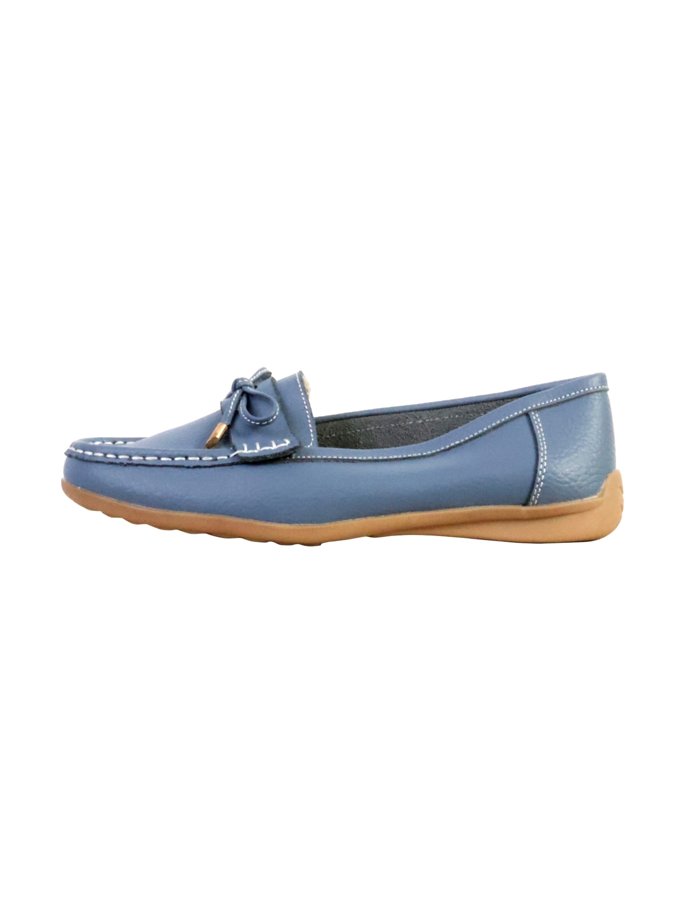 Super Mode - Zapatillas 'LBS-Ledermokassin' en azul: frente