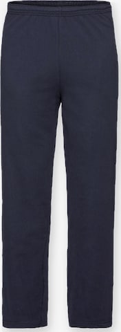 Loosefit Pantaloni 'Lightweight sweatpants without elastic cuffs' di FRUIT OF THE LOOM in blu: frontale