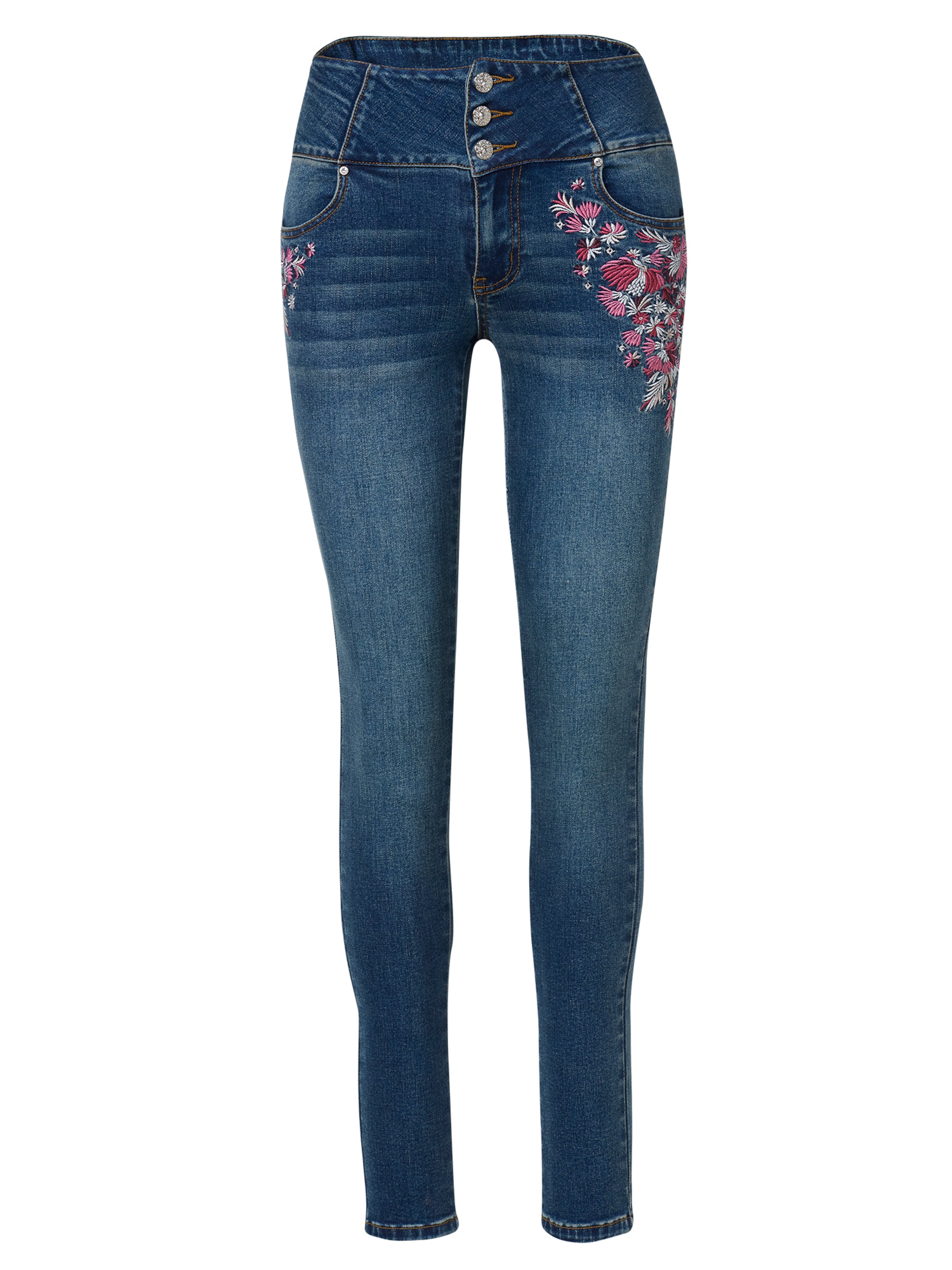 KOROSHI Regular Jeans in Blau: Vorderseite