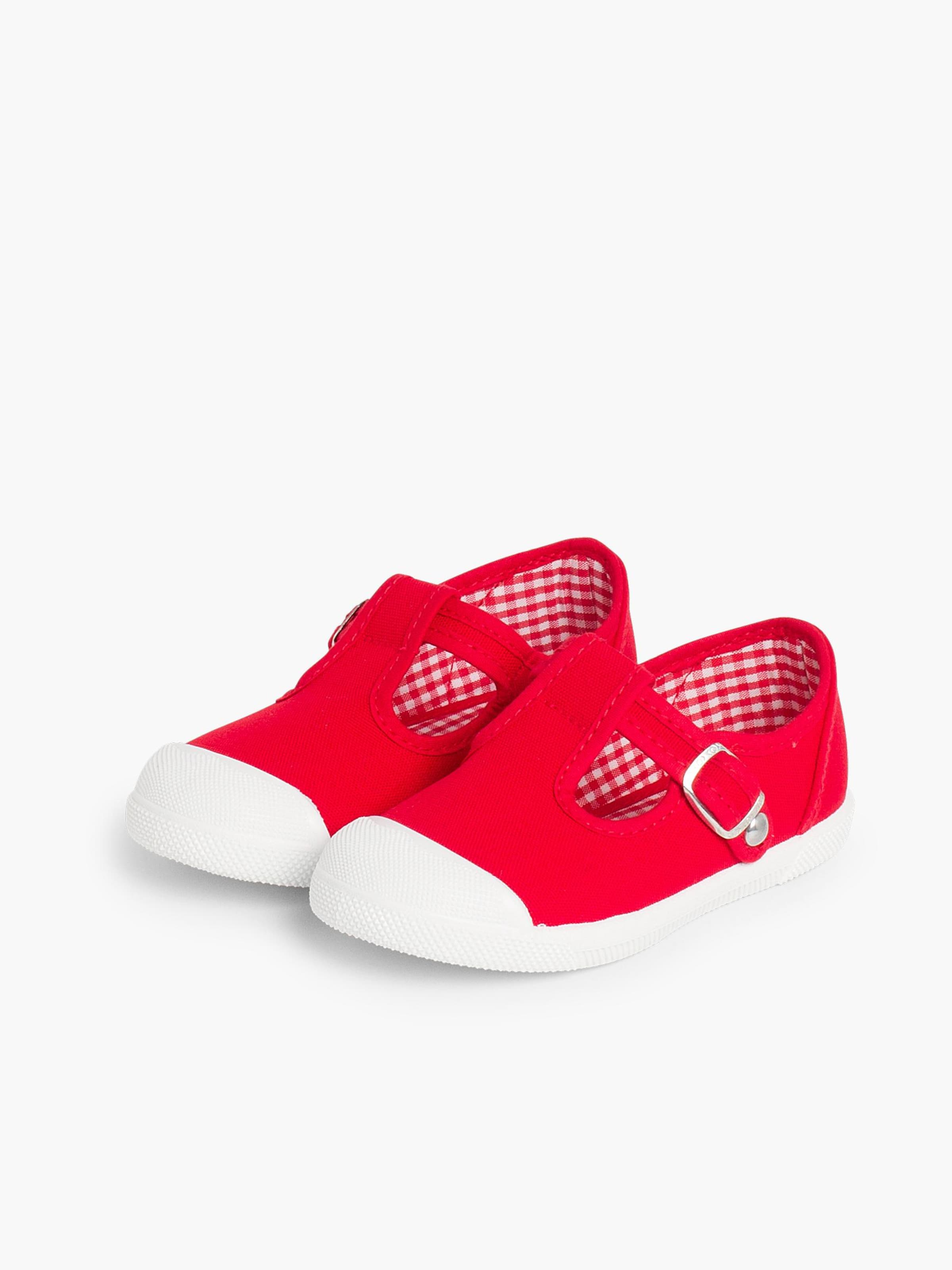Pisamonas - Sapato de primeiros passos em vermelho