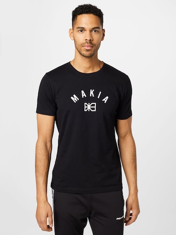 MAKIA - Camiseta en negro: frente