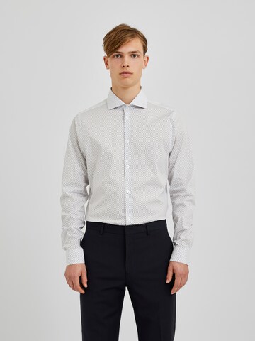 Bertoni Slim fit Button Up Shirt 'Koli' in White: front