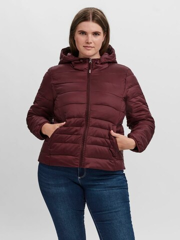 Vero Moda Curve Between-Season Jacket 'MIKKOLA' in Red