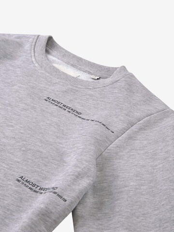 TOM TAILOR Sweatshirt in Grey