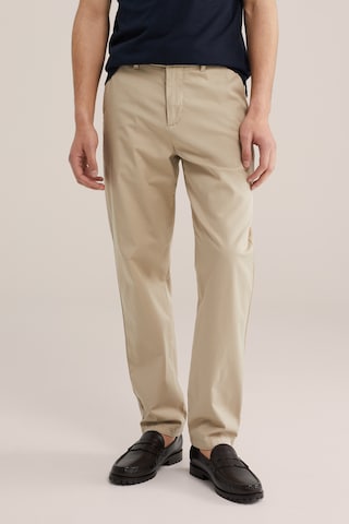 van Gils Regular Trousers in Beige: front