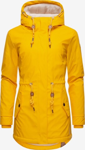Giacca funzionale 'Monadis Rainy' di Ragwear in giallo: frontale