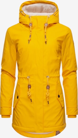 Ragwear Performance Jacket 'Monadis Rainy' in Yellow: front