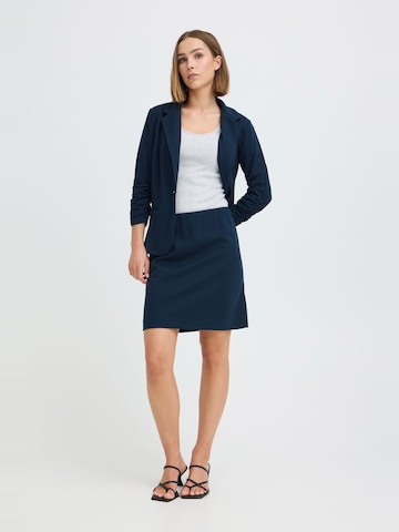 Oxmo A-Linien Minirock in Blau