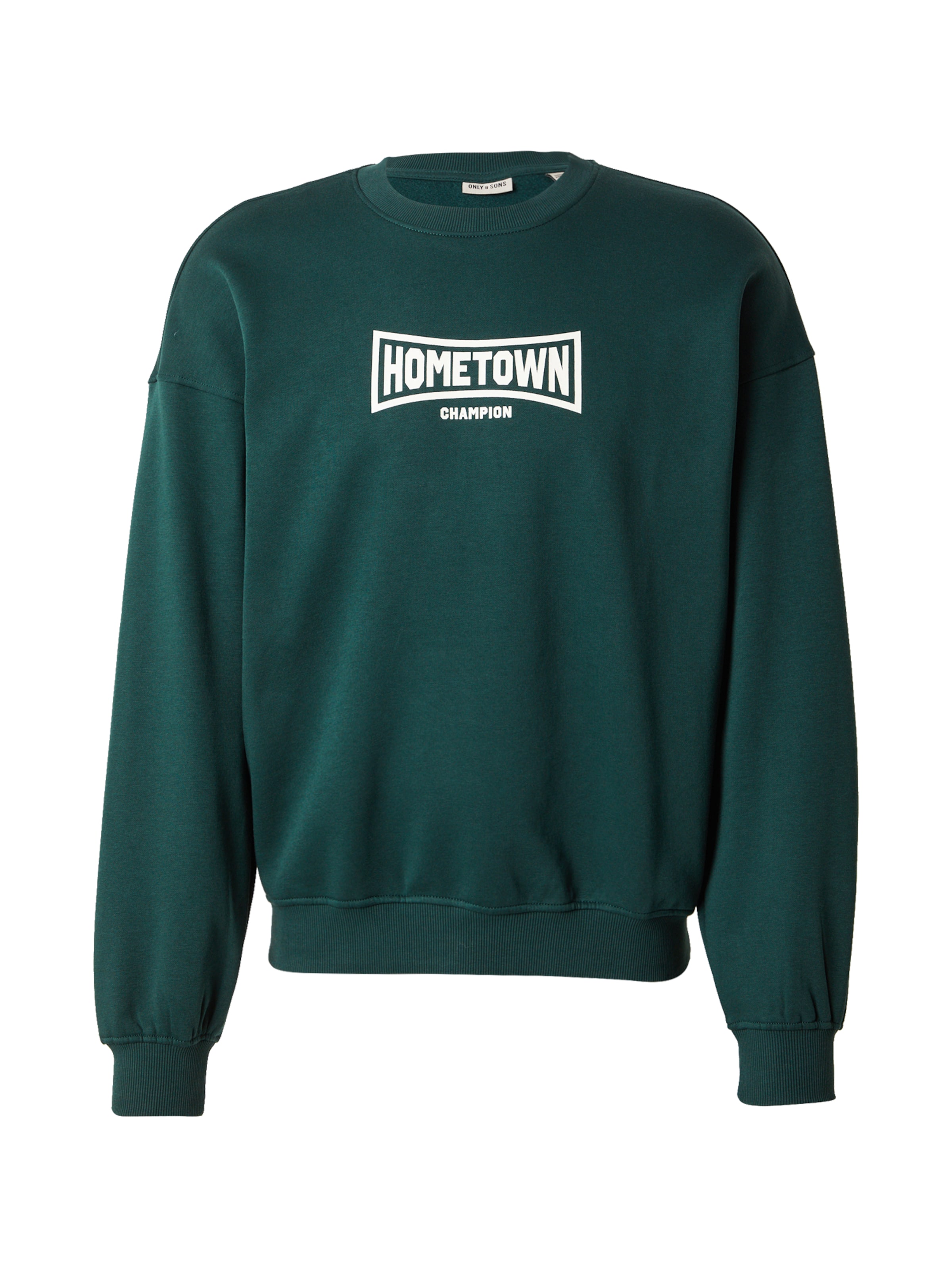 Only & Sons Sweatshirt 'ONSTURNER' in Green: front