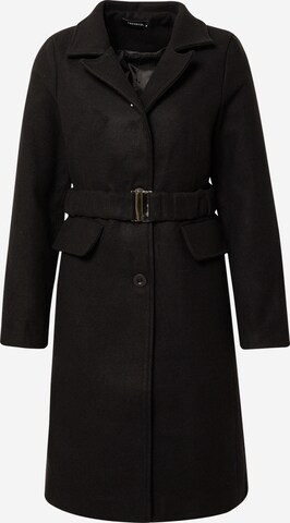 Trendyol Between-Seasons Coat in Black: front