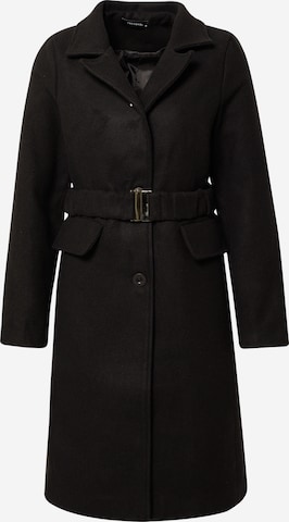 Trendyol Between-Seasons Coat in Black: front