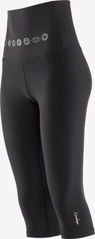 Winshape Skinny Spodnie sportowe 'Hwl212C' w kolorze czarny