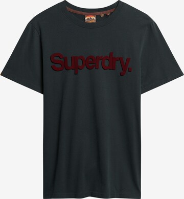 T-Shirt Superdry en bleu : devant