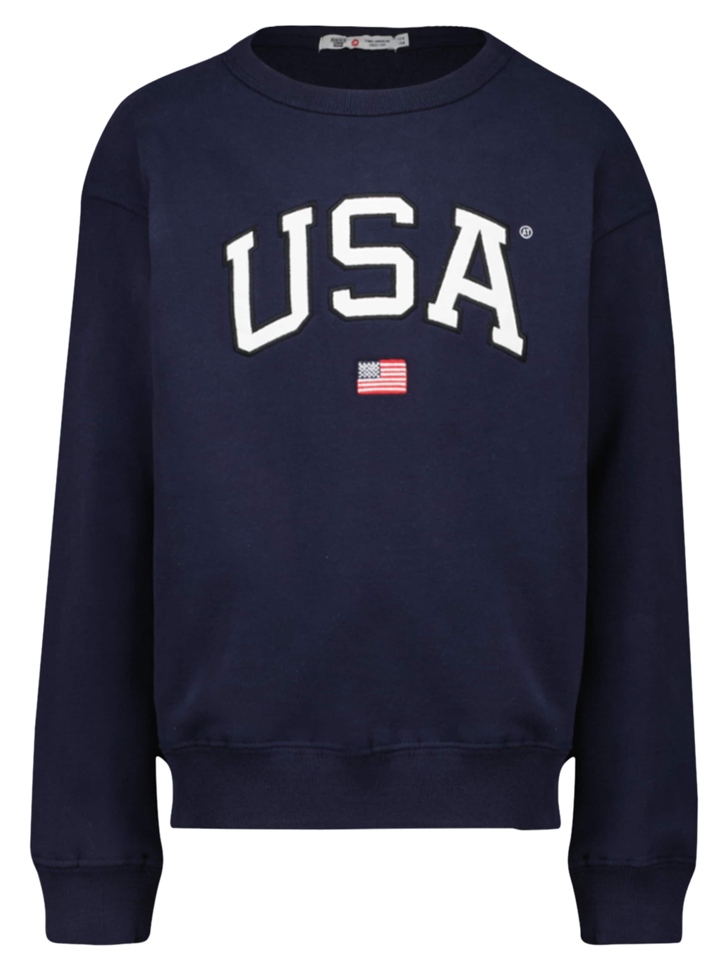 Sweat-shirt America Today en bleu : devant