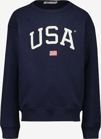 Sweat-shirt America Today en bleu : devant