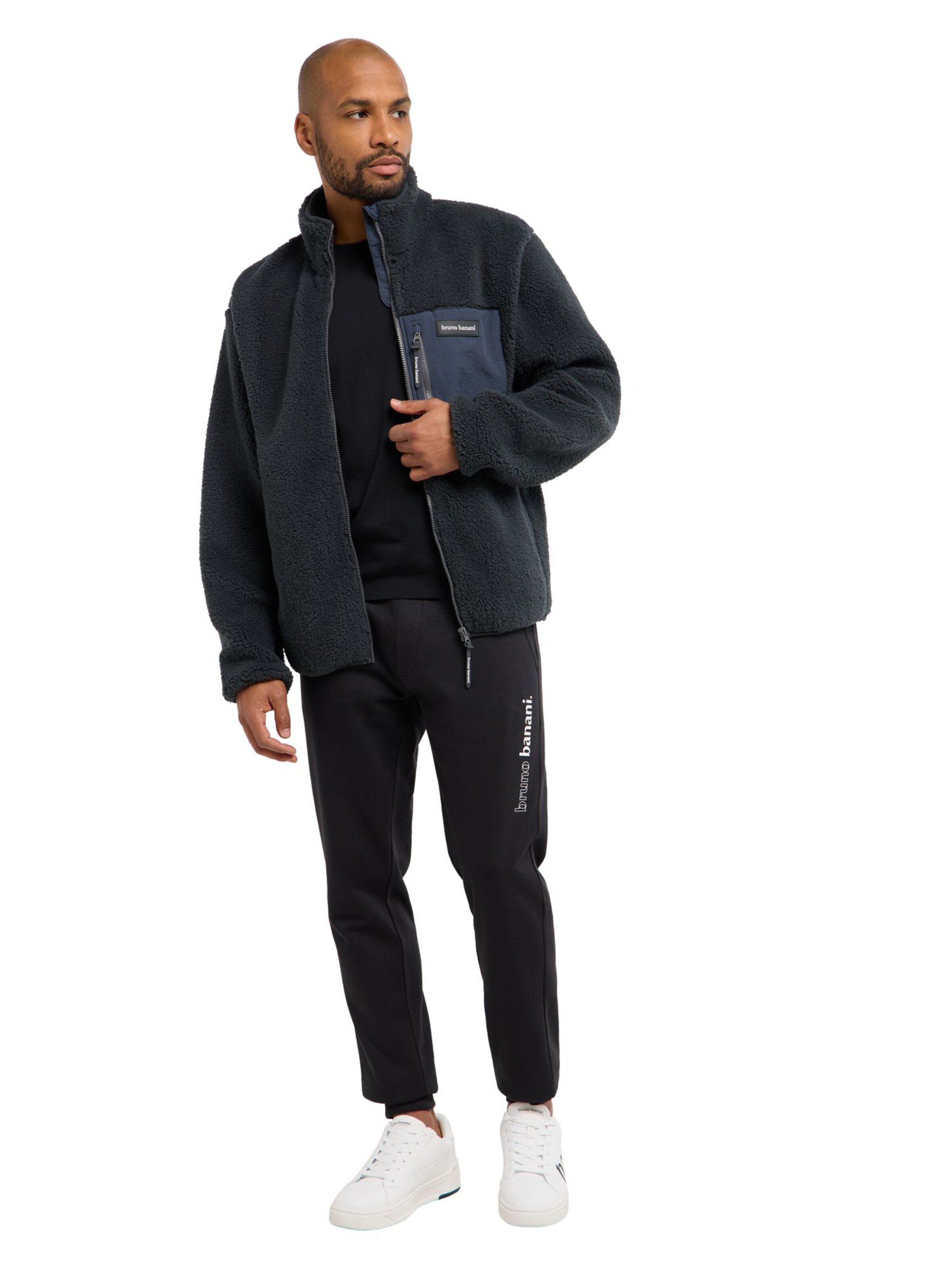 Veste en polaire 'Garret' Bruno Banani en noir