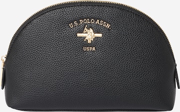 U.S. POLO ASSN. - Bolsa de maquillaje 'Stanford' en negro: frente