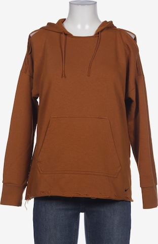 NIKE Sweatshirt & Zip-Up Hoodie in S in Orange: front