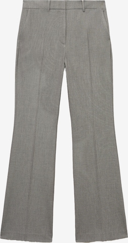 MANGO Rozšírený strih Nohavice s pukmi 'Bowery2' - Sivá: predná strana