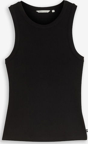 Top de la TOM TAILOR DENIM pe negru: față
