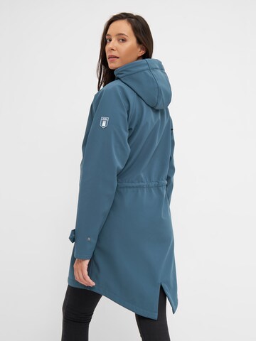 Derbe Softshelljacke 'Island Friese' in Blau