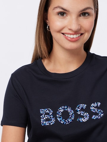 BOSS Orange - Camisa 'Elogo' em azul