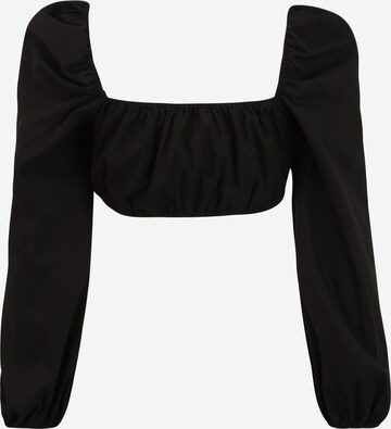 Missguided Petite Shirt in Schwarz