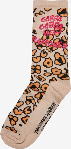 Merchcode Socken 'Ramones' in Beige