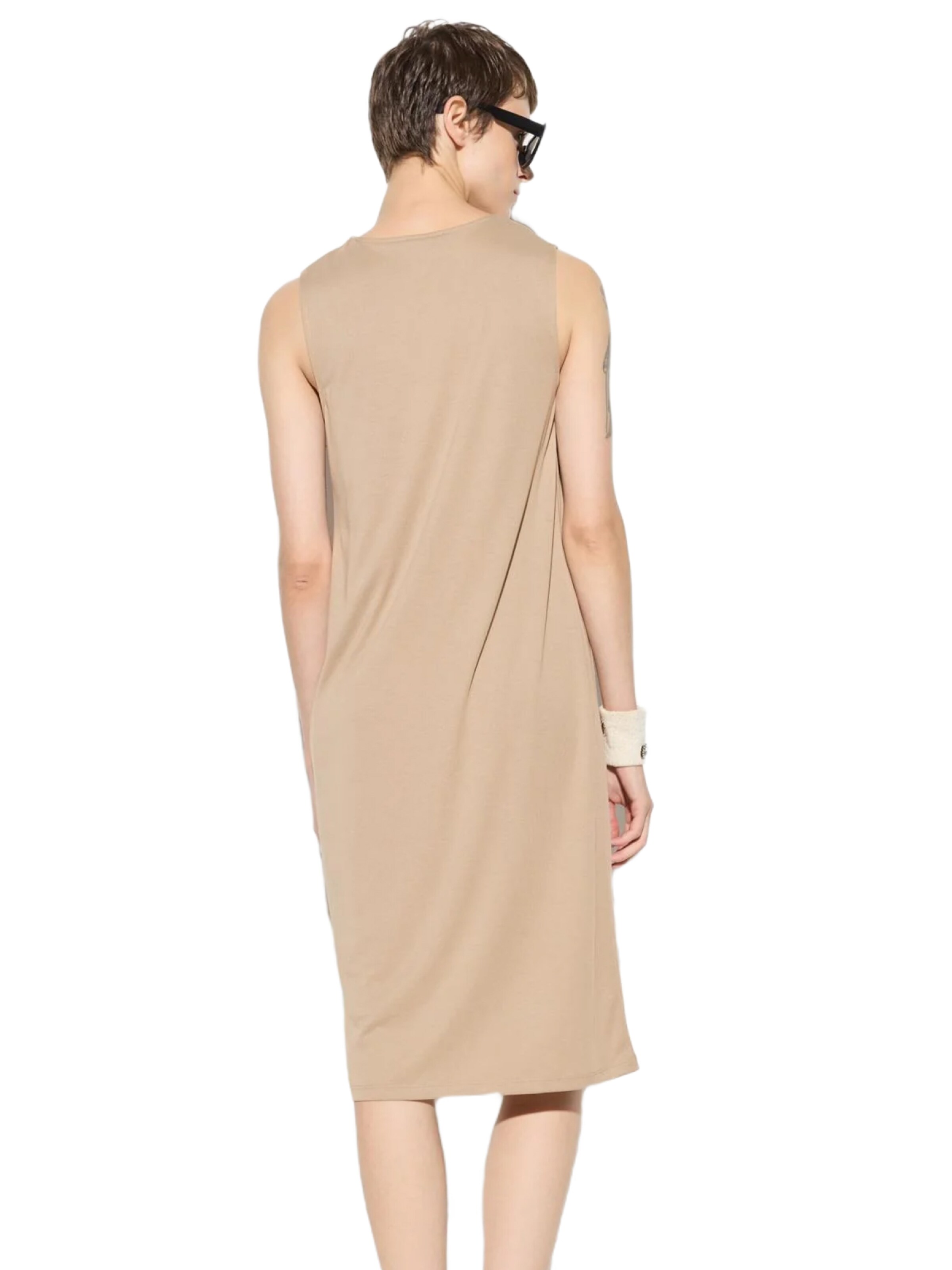 No Matter What Dress in Beige