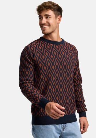 INDICODE JEANS Sweater 'Scott' in Blue