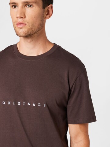 Coupe regular T-Shirt JACK & JONES en marron