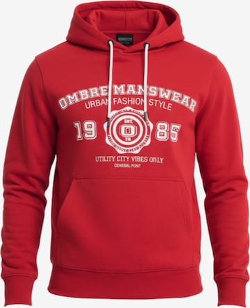 Sweat-shirt 'OM-SSPS-0143' Ombre en rouge : devant