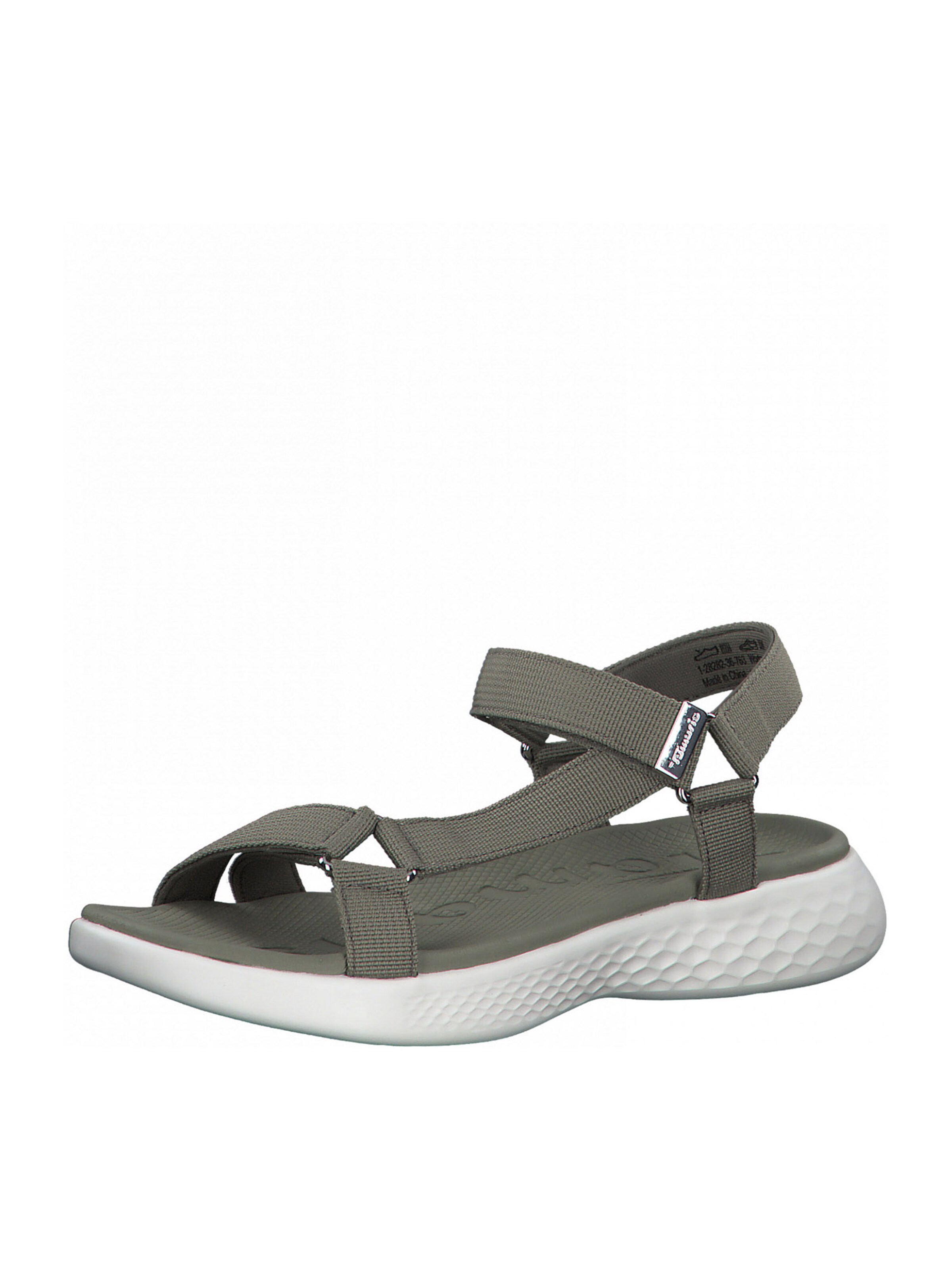 Tamaris Trekking sandal in Green: front