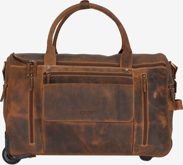 GREENBURRY Travel Bag in Brown: front