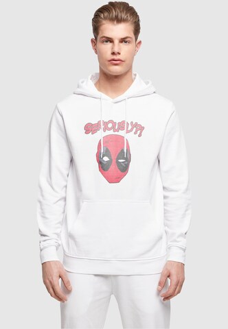 ABSOLUTE CULT Sweatshirt 'Deadpool - Seriously' in Weiß: predná strana