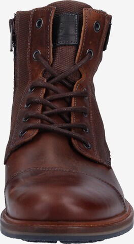 BULLBOXER Lace-Up Boots in Brown