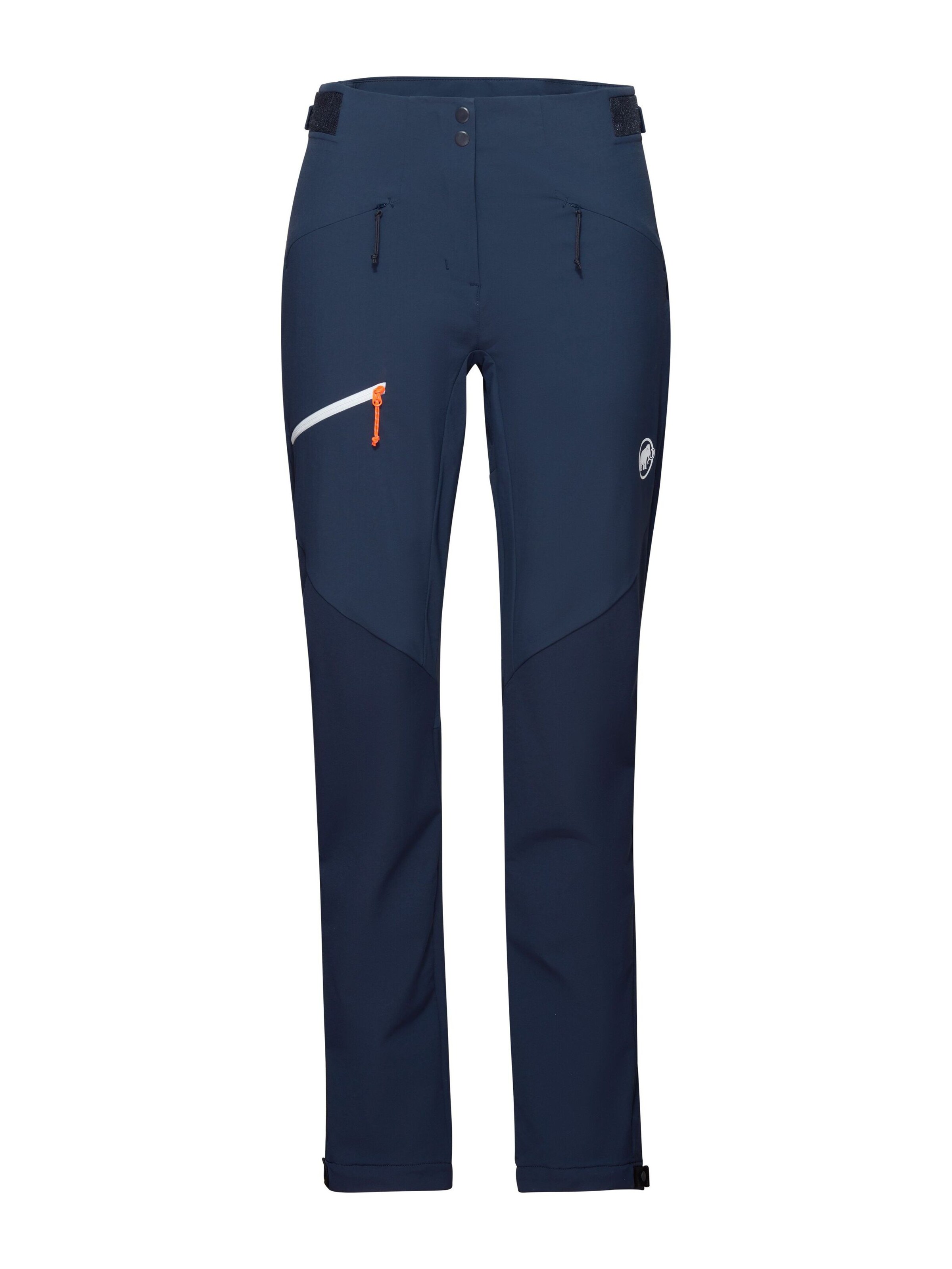 MAMMUT Regular Outdoor Pants in Blue: front