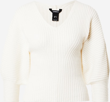 Lindex Пуловер 'Diana' в бяло: отпред