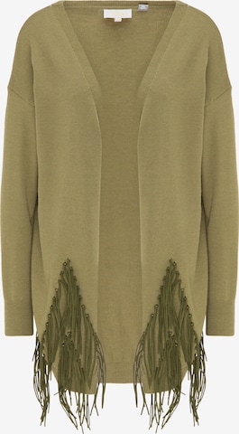usha FESTIVAL Knit Cardigan in Green: front