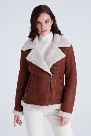 Bigardini Lederjacke 'LOTTE' in Braun