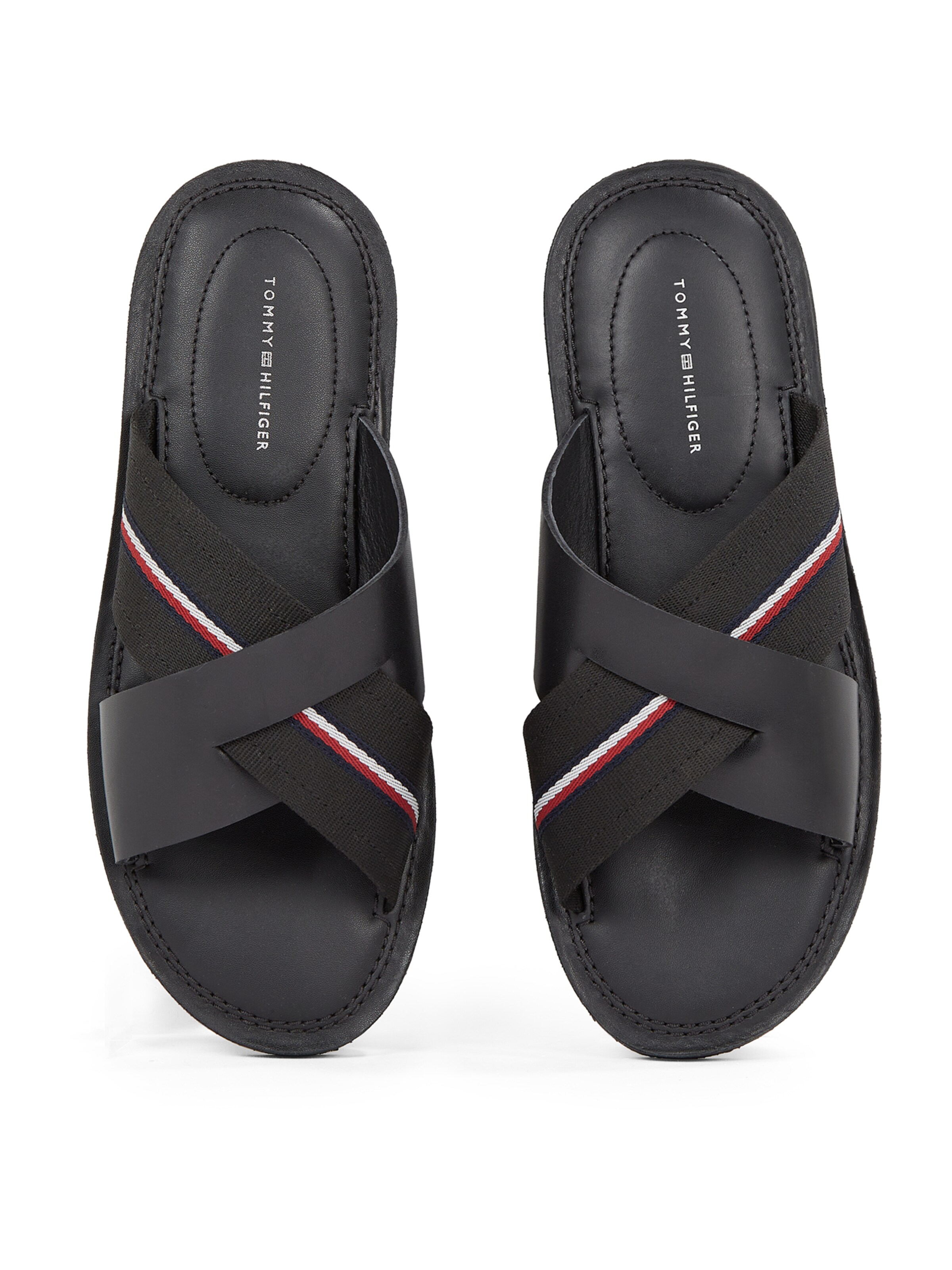 Saboți 'CRISS' de la TOMMY HILFIGER pe negru