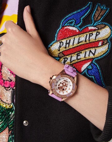 Philipp Plein Watches Analog Watch 'The $kull' in Purple