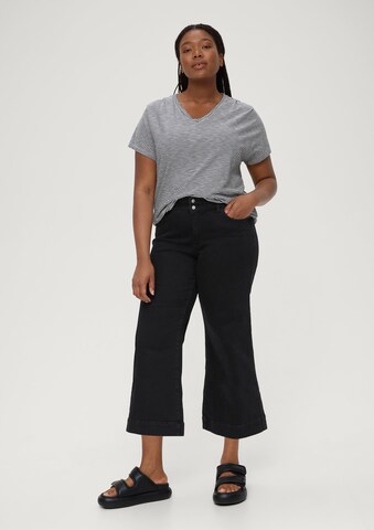 TRIANGLE Wide leg Jeans in Black